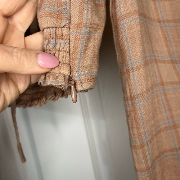 Boho cropped long sleeve blouse - Picture 4 of 8